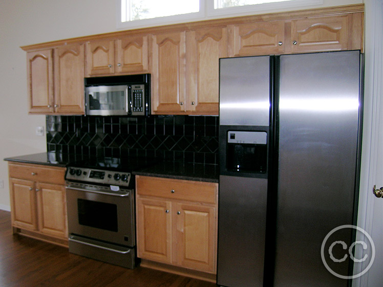 Kitchen painted with Classic Cupboards Paint. Visit www.classiccupboardspaint.com for more details.