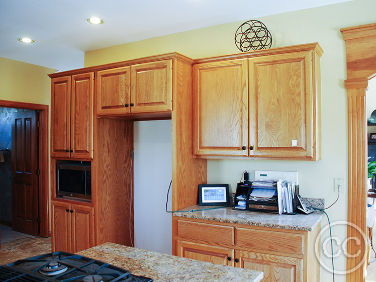 Kitchen painted with Classic Cupboards Paint. Visit www.classiccupboardspaint.com for more details.