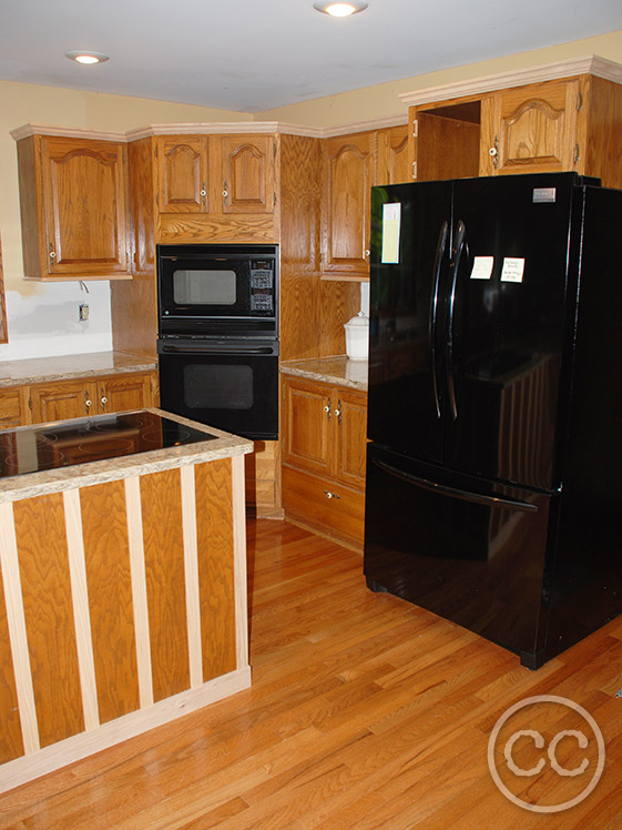 Kitchen painted with Classic Cupboards Paint. Visit www.classiccupboardspaint.com for more details.