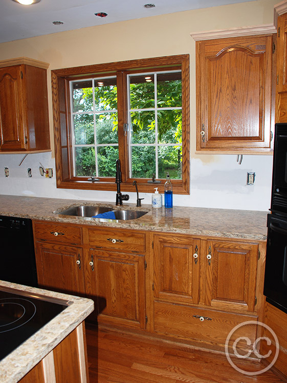 Kitchen painted with Classic Cupboards Paint. Visit www.classiccupboardspaint.com for more details.