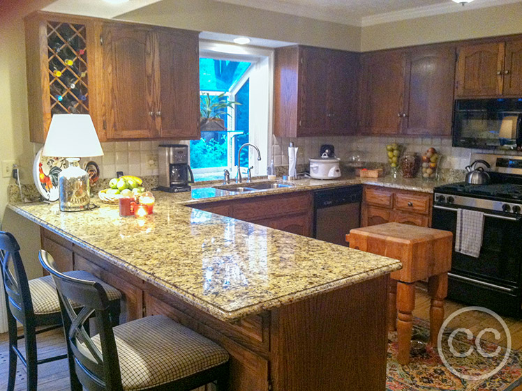 Kitchen painted with Classic Cupboards Paint. Visit www.classiccupboardspaint.com for more details.