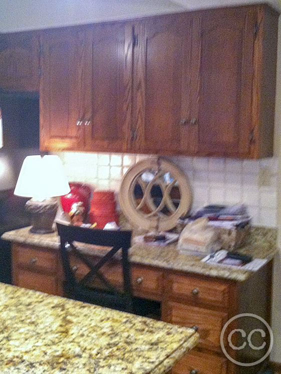 Kitchen painted with Classic Cupboards Paint. Visit www.classiccupboardspaint.com for more details.