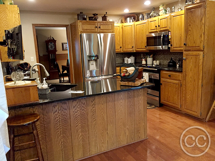 Kitchen painted with Classic Cupboards Paint. Visit www.classiccupboardspaint.com for more details.