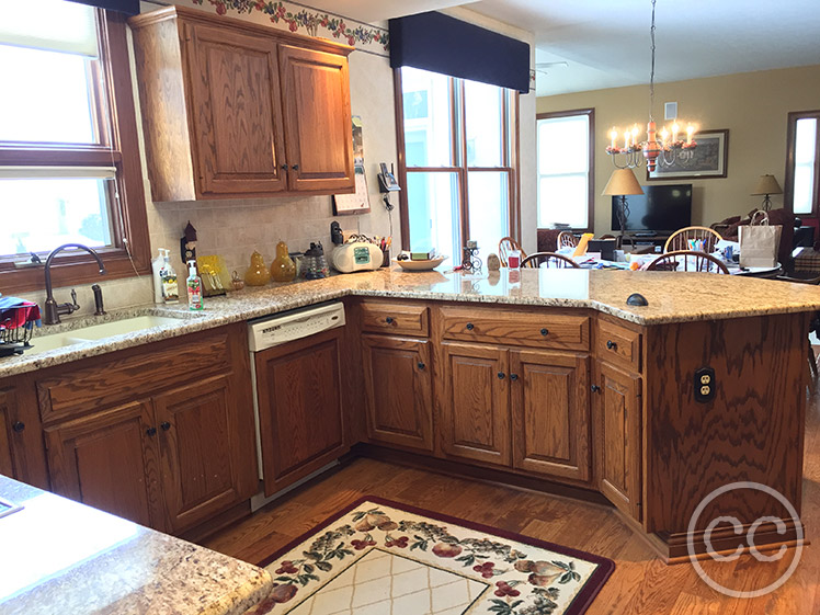 Kitchen painted with Classic Cupboards Paint. Visit www.classiccupboardspaint.com for more details.