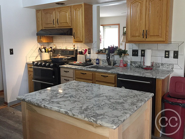 Kitchen painted with Classic Cupboards Paint. Visit www.classiccupboardspaint.com for more details.