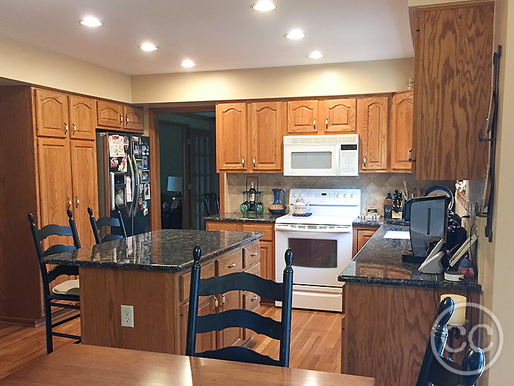 Kitchen painted with Classic Cupboards Paint. Visit www.classiccupboardspaint.com for more details.