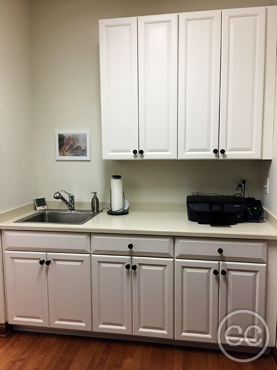 Kitchen painted with Classic Cupboards Paint. Visit www.classiccupboardspaint.com for more details.