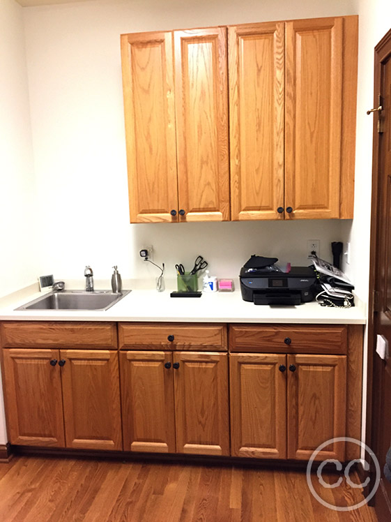 Kitchen painted with Classic Cupboards Paint. Visit www.classiccupboardspaint.com for more details.