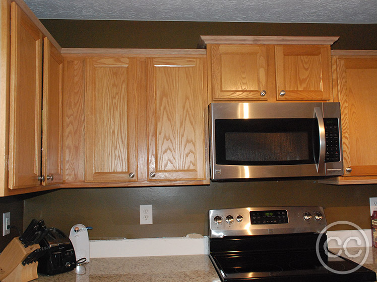 Kitchen painted with Classic Cupboards Paint. Visit www.classiccupboardspaint.com for more details.