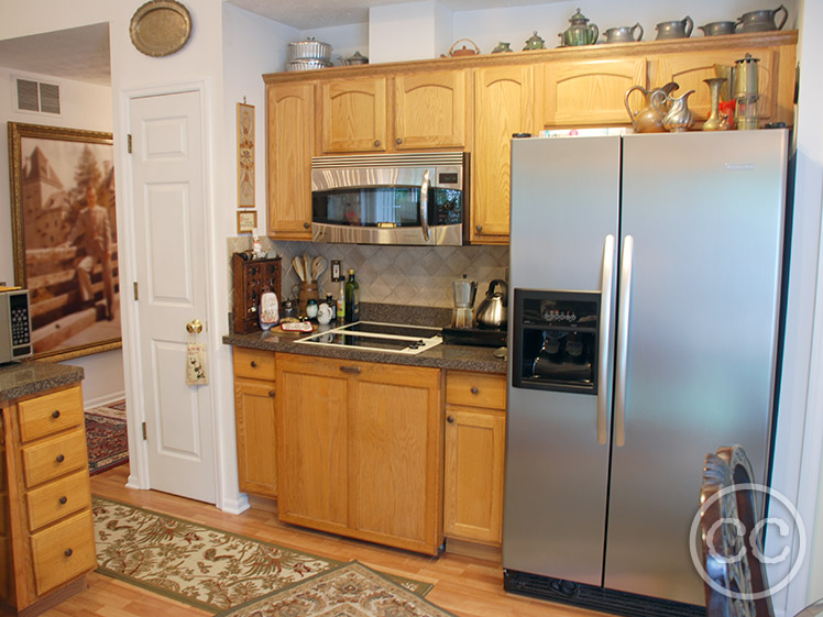 Kitchen painted with Classic Cupboards Paint. Visit www.classiccupboardspaint.com for more details.