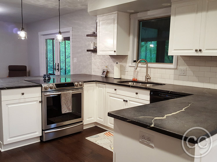 Kitchen painted with Classic Cupboards Paint. Visit www.classiccupboardspaint.com for more details.