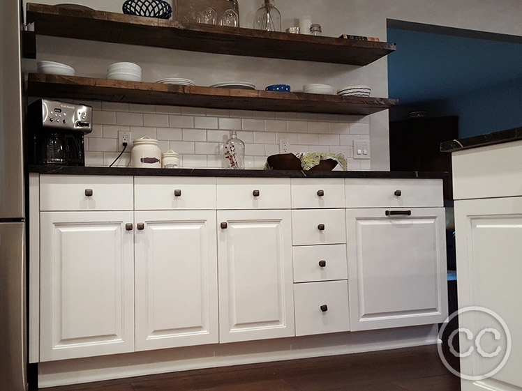 Kitchen painted with Classic Cupboards Paint. Visit www.classiccupboardspaint.com for more details.