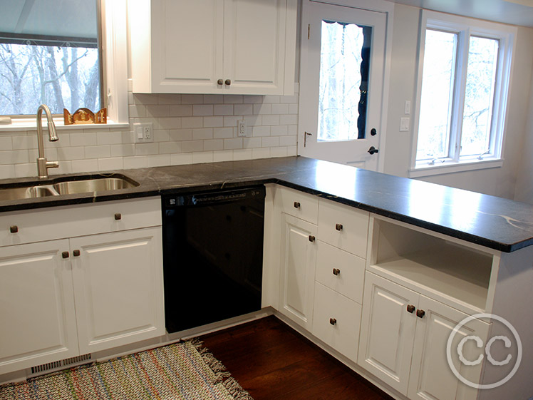 Kitchen painted with Classic Cupboards Paint. Visit www.classiccupboardspaint.com for more details.